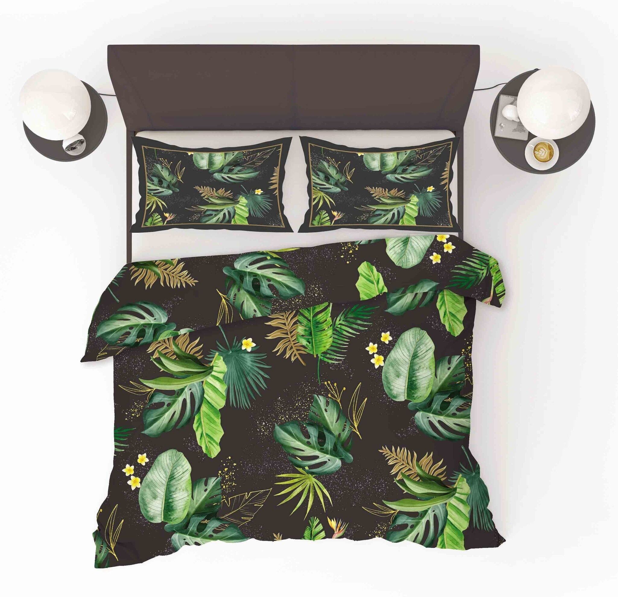 Duvet cover Guyana with Jungle Leaves