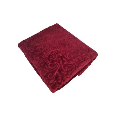 Luxury Living Blanket Bordeaux | XL Plaid 160 x 220 cm | Heavy Quality