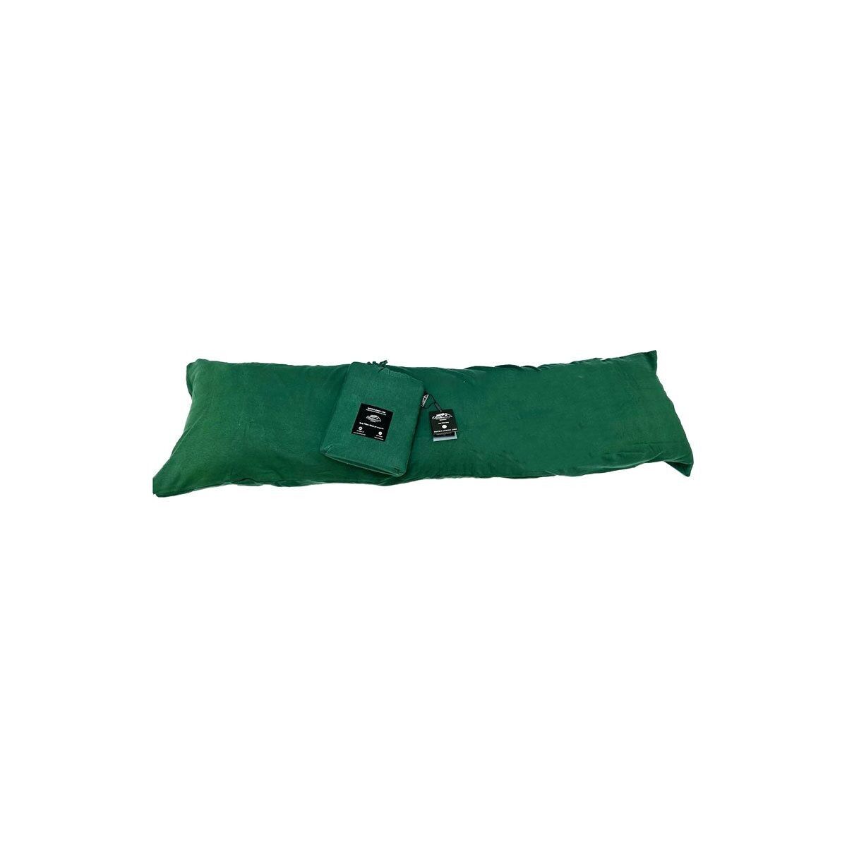 Funda de Almohada Doble Jersey Verde para Almohada Corporal