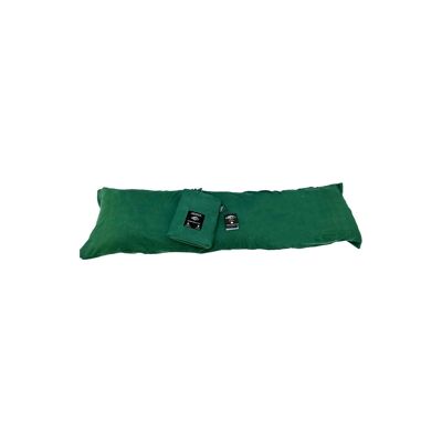 Taie d'oreiller double jersey vert pour oreiller de corps