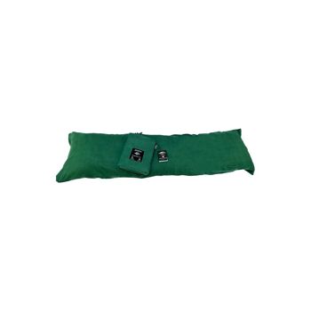 Taie d'oreiller double jersey vert pour oreiller de corps 1