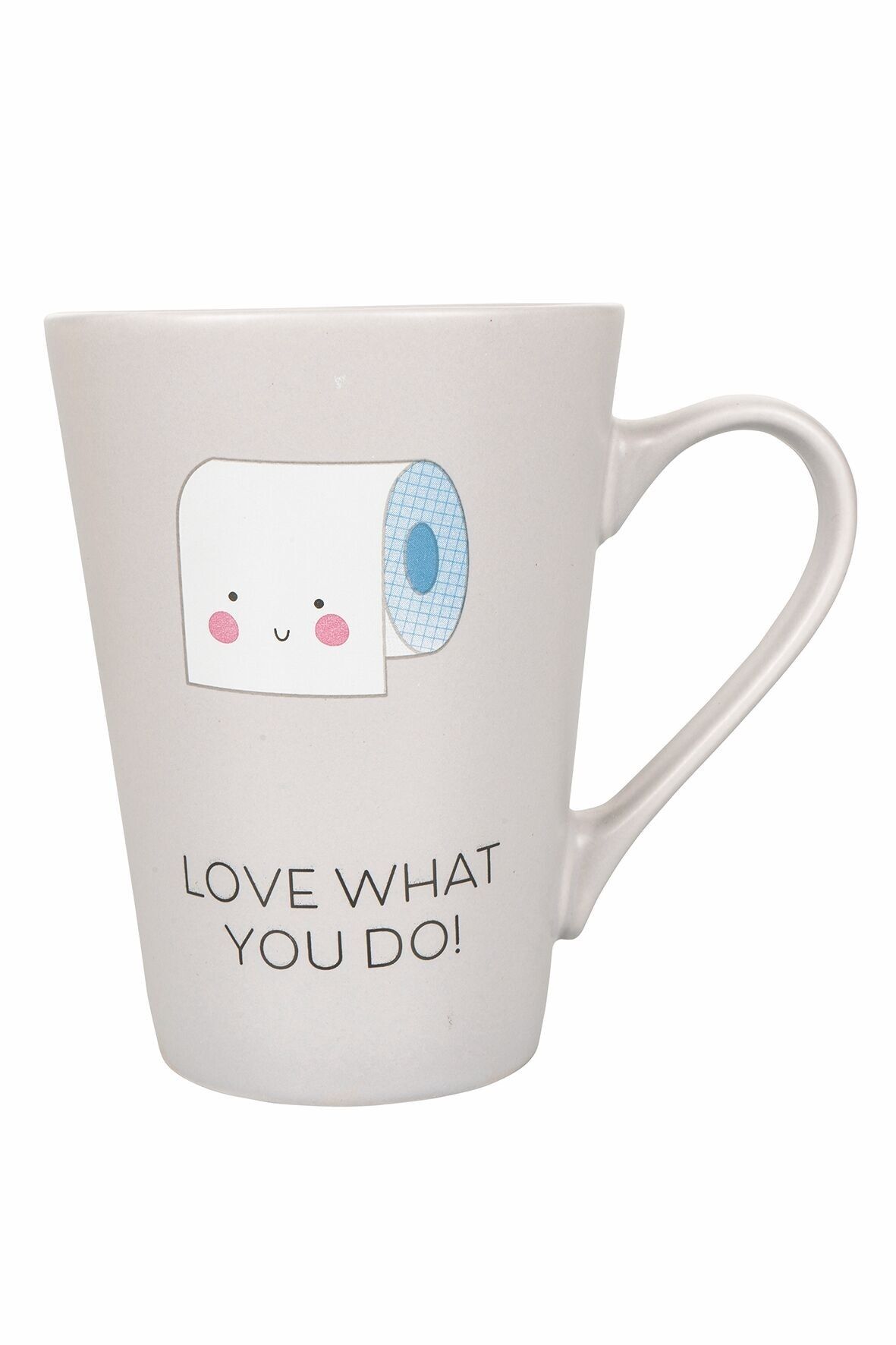 Becher mit Henkel aus neuem Knochenporzellan, 300 ml, BePositive