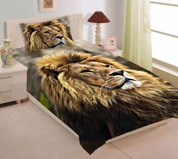 Housse de Couette Satin Lion 5