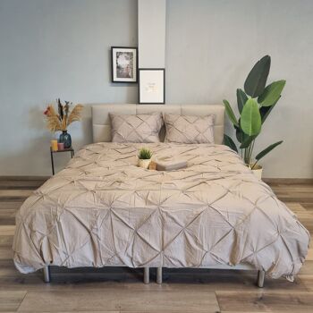 Housse de couette Monte Carlo Taupe 2