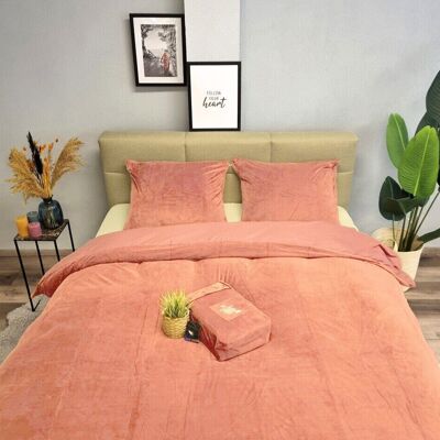 Velvet Duvet Cover Nude/Pink