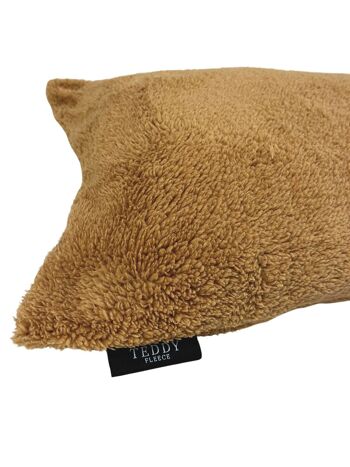 Housse de coussin pour le corps en molleton Teddy caramel latte 4