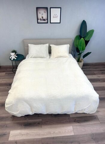 Housse de couette Teddy White Perle Beau Maison 6