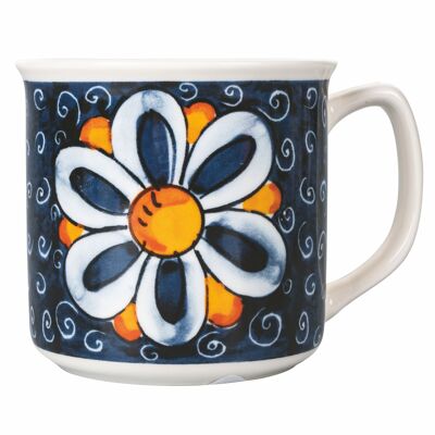 Taza de desayuno 350 ml en porcelana nueva, Infinity Elba