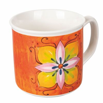 Taza de desayuno 350 ml en porcelana nueva, Infinito Pantelleria