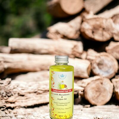 Haaröl – Zedernholz mit Macadamia- und Arganöl