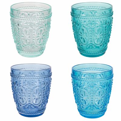 Set of 4 glass water glasses 300 ml, ImperialOcean