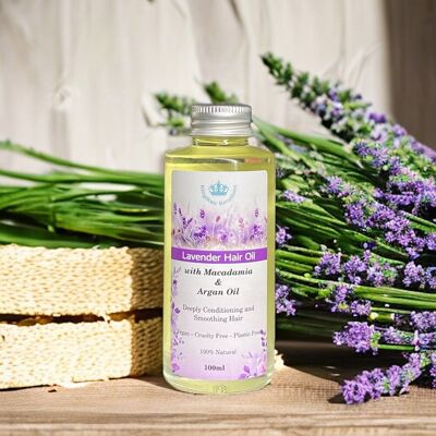 Olio per capelli - Lavanda con Macadamia e Olio di Argan