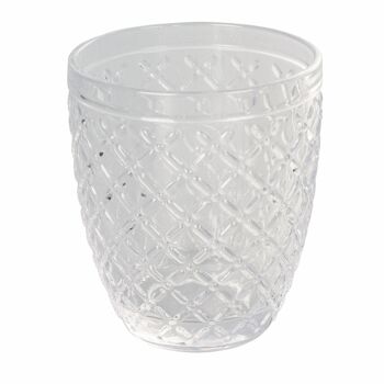 Coffret de 6 verres à eau 325 ml en pâte de verre, Castle Stones 6