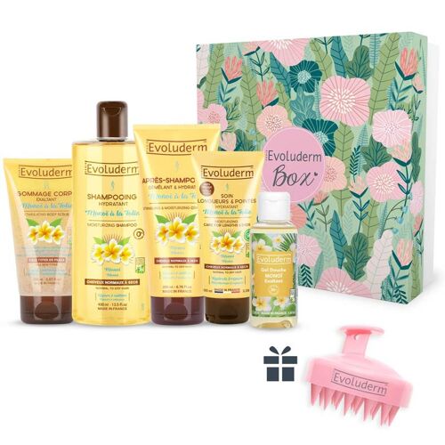 Coffret Idyllique Corps & Cheveux Monoï à la Folie + Brosse Cheveux Offerte