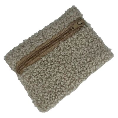 XS pouch, “Bouclette” sand