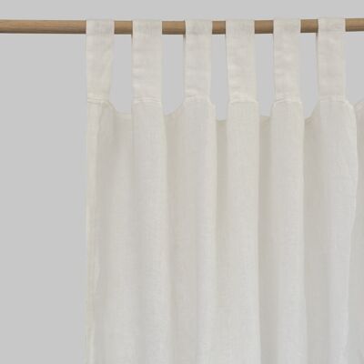Cream Linen Curtains (Pair) - 122 x 215cm