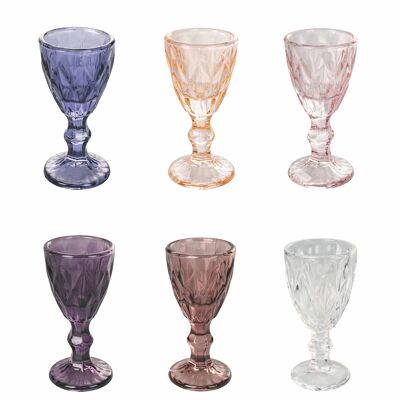 Set of 6 liqueurs 45 ml in glass, Prisma Provence