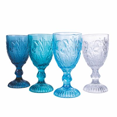 Set of 4 280 ml glass goblets, Pantelleria