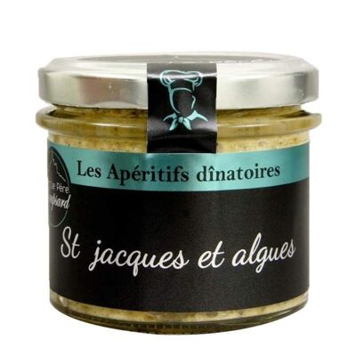 Spreadable scallops and seaweed 100g - Le Père Roupsard