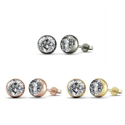 Moon LOT earrings - Gold, Rose gold, Silver