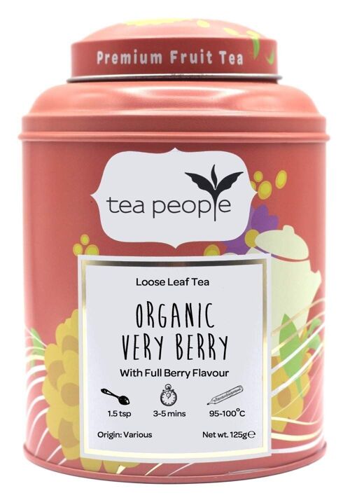 Organic Very Berry Fruit Tea - 125g Tin Caddy