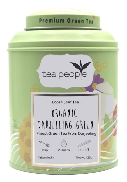 Organic Darjeeling Green - 125g Tin Caddy