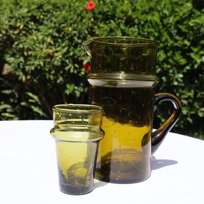 Beldi pitcher/carafe with Amber handle - Madame