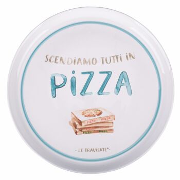 Assiette à pizza/service en porcelaine Ø 33 cm, Le Travisate 2