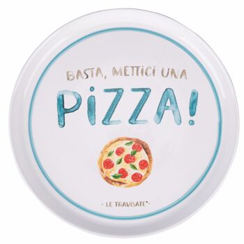 Assiette à pizza/service en porcelaine Ø 33 cm, Le Travisate 4