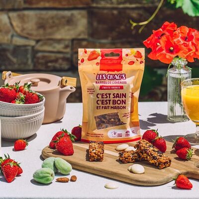 Les Craq's - FRUTTI ROSSI - Doypack da 6 Barrette ai Cereali -