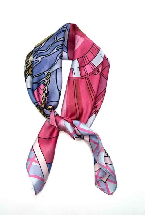 Foulard touche soie 70x70 D-87