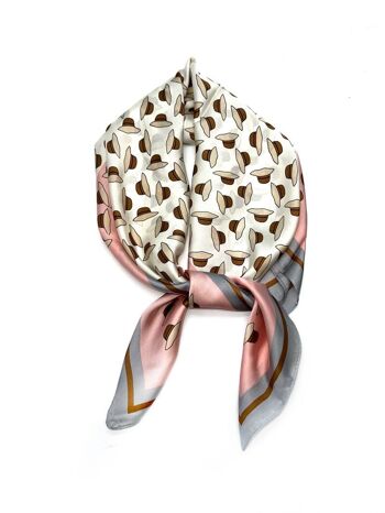 Foulard touche soie 70x70 D-89 2