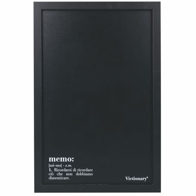 Wall memo board with chalk 40x60 cm in mdf and iron, Victionary