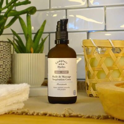 Green Expert - Organic Coconut Inspiration Nourishing Massage Oil - 100 ml