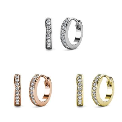 Circle Hoop LOT Earrings - Gold, Rose Gold, Silver