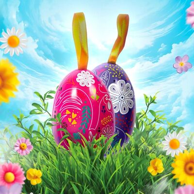 UOVA DI PASQUA METALLIZZATE MULTICOLORE