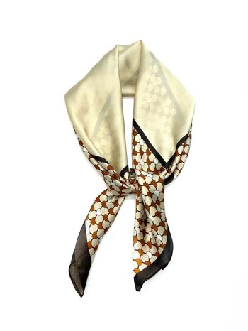 Foulard touche soie 70X70 D-93 1