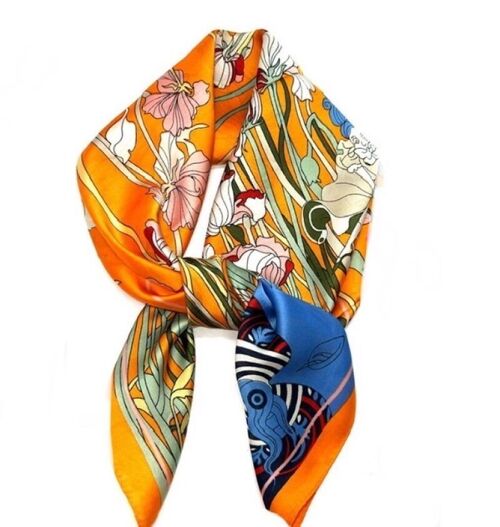 foulard touche soie 70x70 D-100