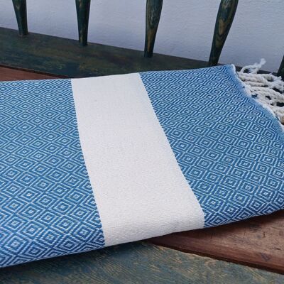 Fouta Beach Djerba Petrol Blue 100% cotone