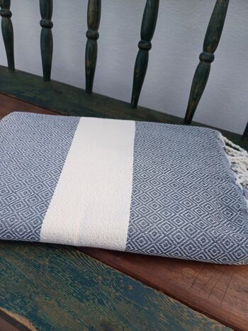 Fouta Djerba antracita gris 1