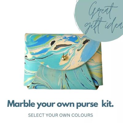 DIY Kit - Marble Your Own Leather Purse