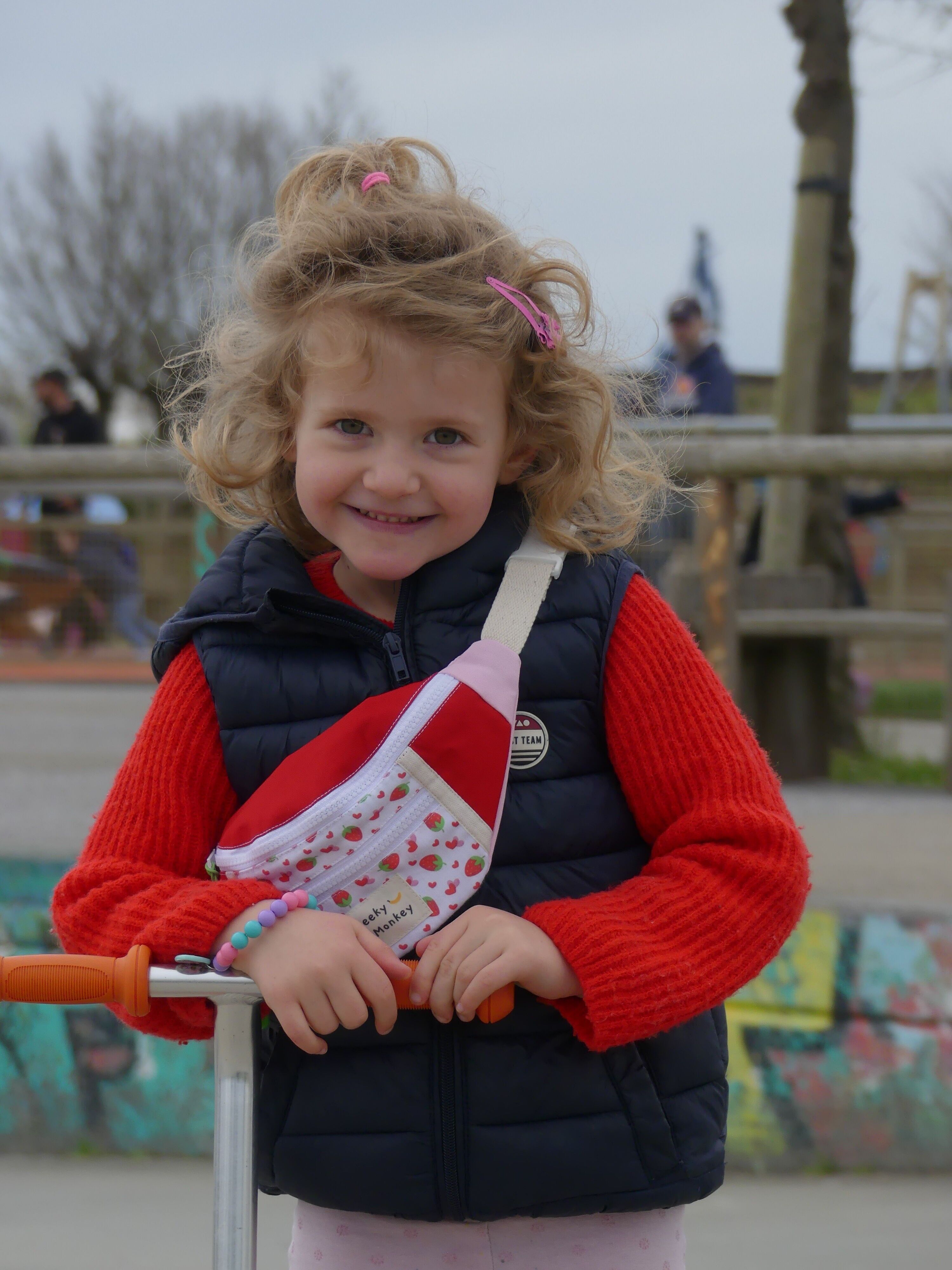 Children's fanny pack - Strawberries 🍓 - Made in France