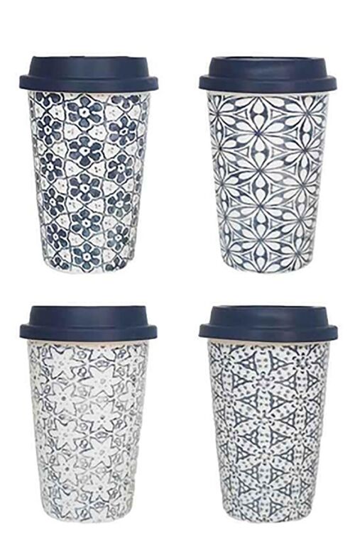 Ceramic glass - mug in 4 designs. Dimension: 9x12.7x6.2cm Capacity: 400ml LM-309