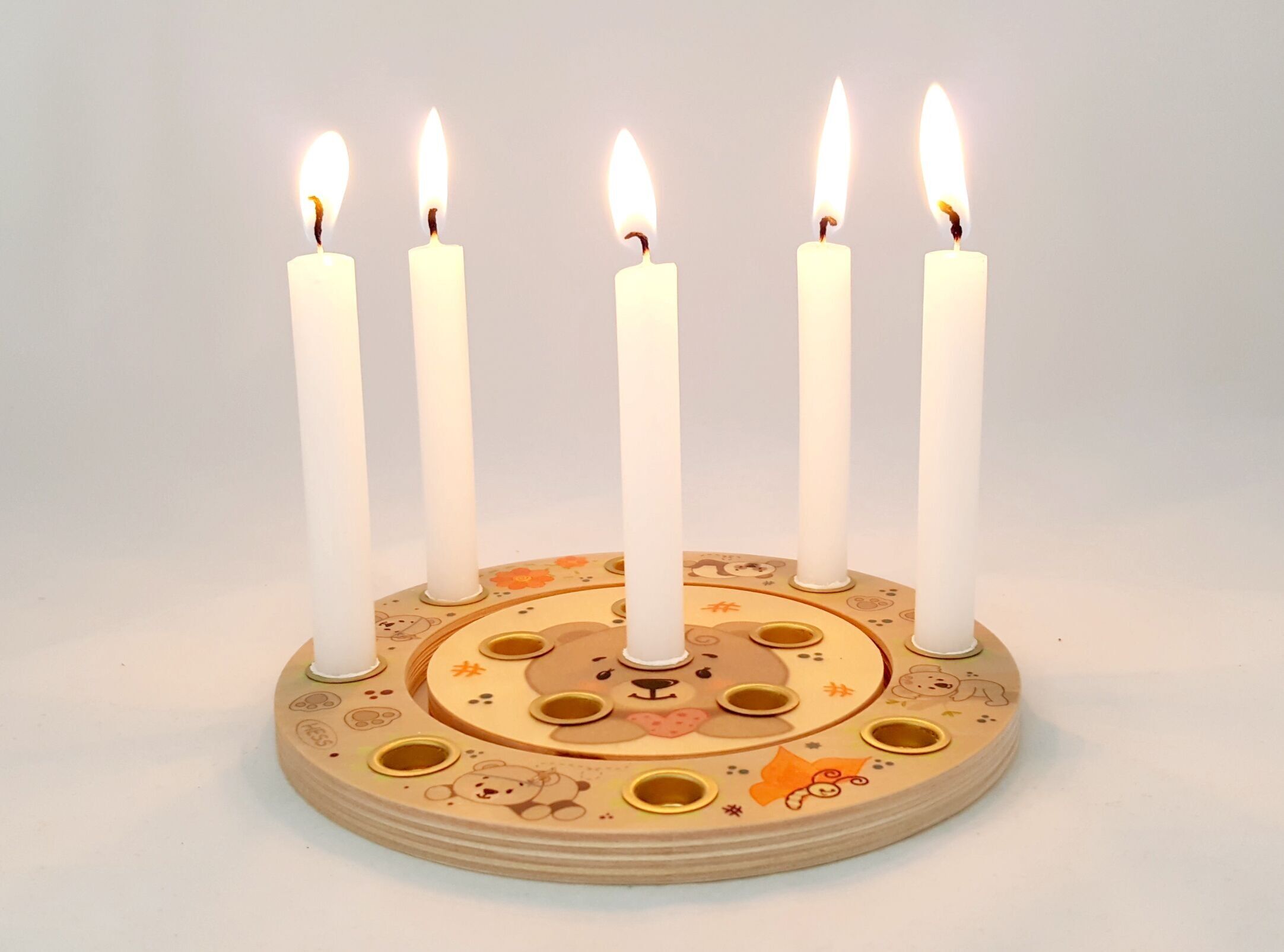 Birthday rings “Bear nature” small