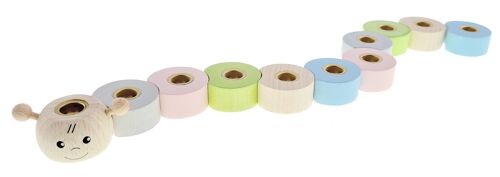 Geburtstagsraupe, nature apfelgrün