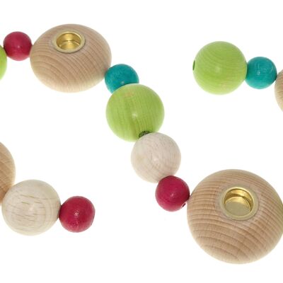 Birthday necklace balls, colorful