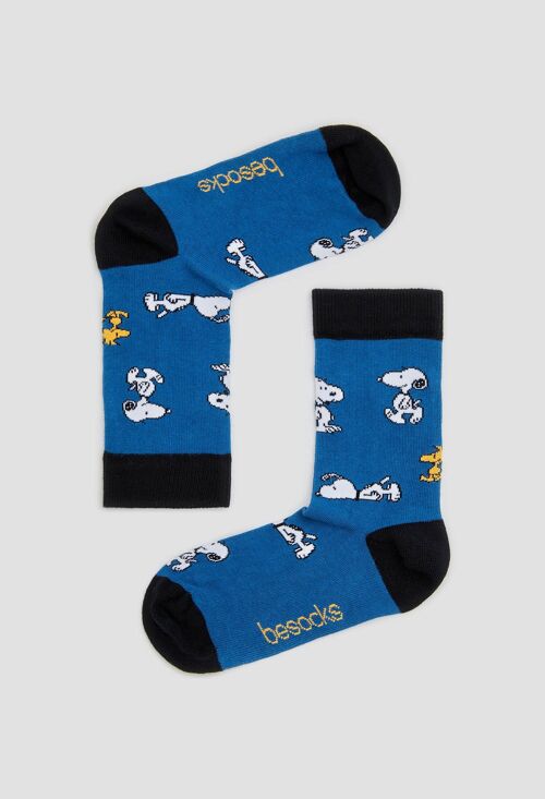 BeSnoopy Kids Blue - 100% Organic Cotton Socks