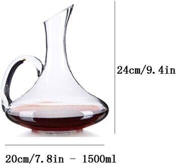 Carafe à vin en verre au design original. Dimension : 20x25cm Capacité : 1500ml MB-1804 4