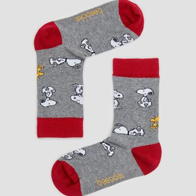 BeSnoopy Kids Grau – Socken aus 100 % Bio-Baumwolle