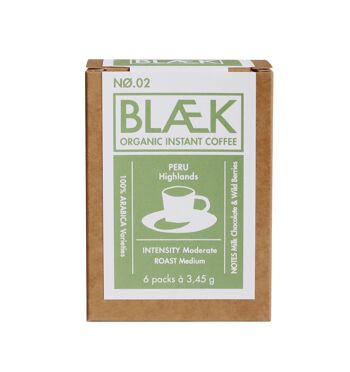 BLÆK Instant Coffee NØ.2 - Boîte à emporter - Pérou 1